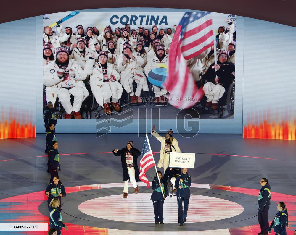 Milan Cortina Paralympics: Opening ceremony