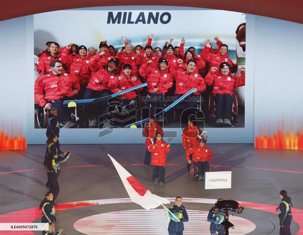 Milan Cortina Paralympics: Opening ceremony