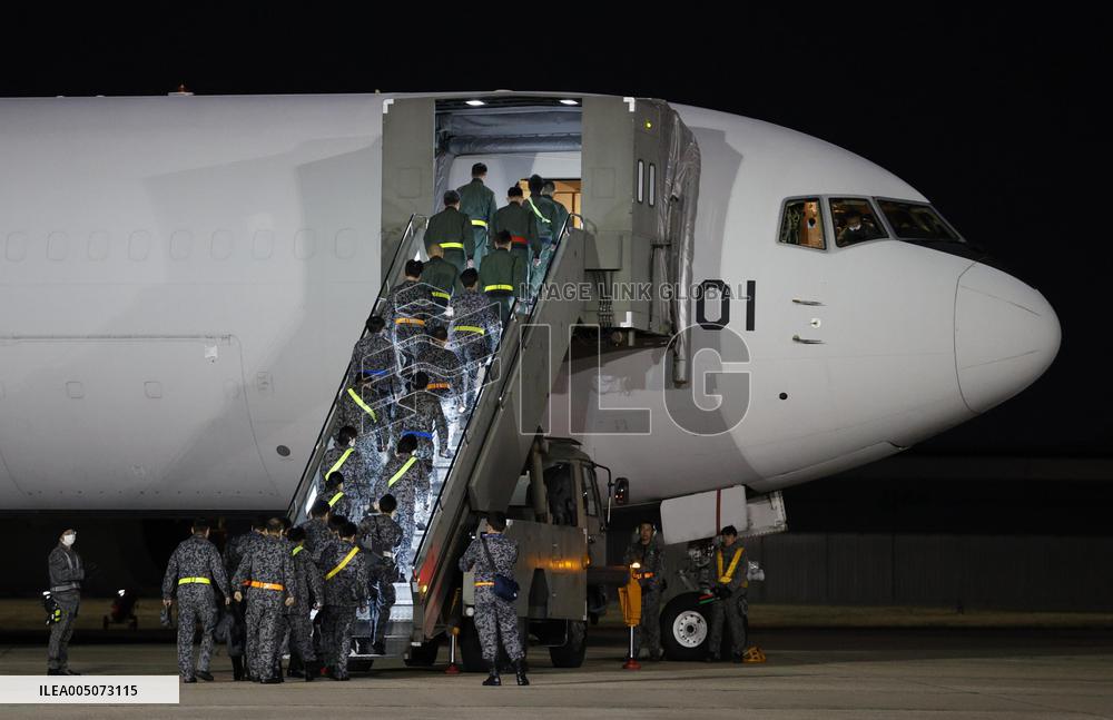 ASDF transport plane departs for Maldives