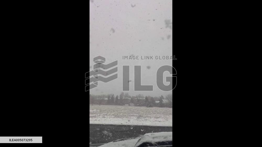 US: Winter Storm System Brings Inches of Snow to Denver Metro Area