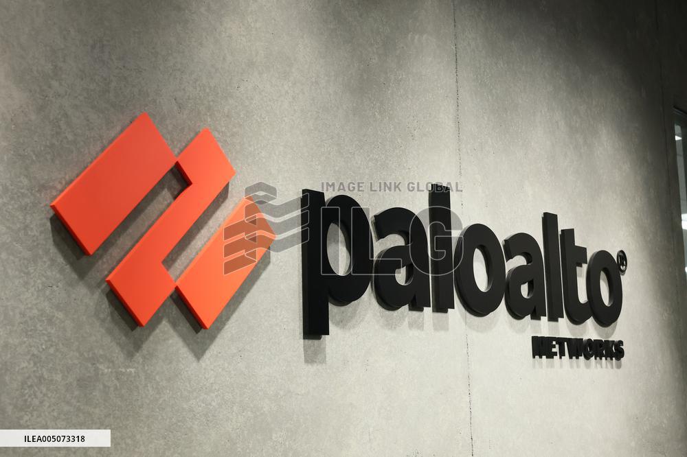 Palo Alto Networks signboard and logo