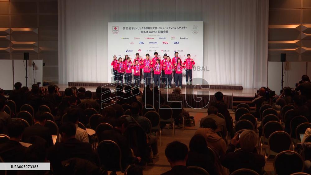 Athletes' press conference after Milan Cortina Olympics