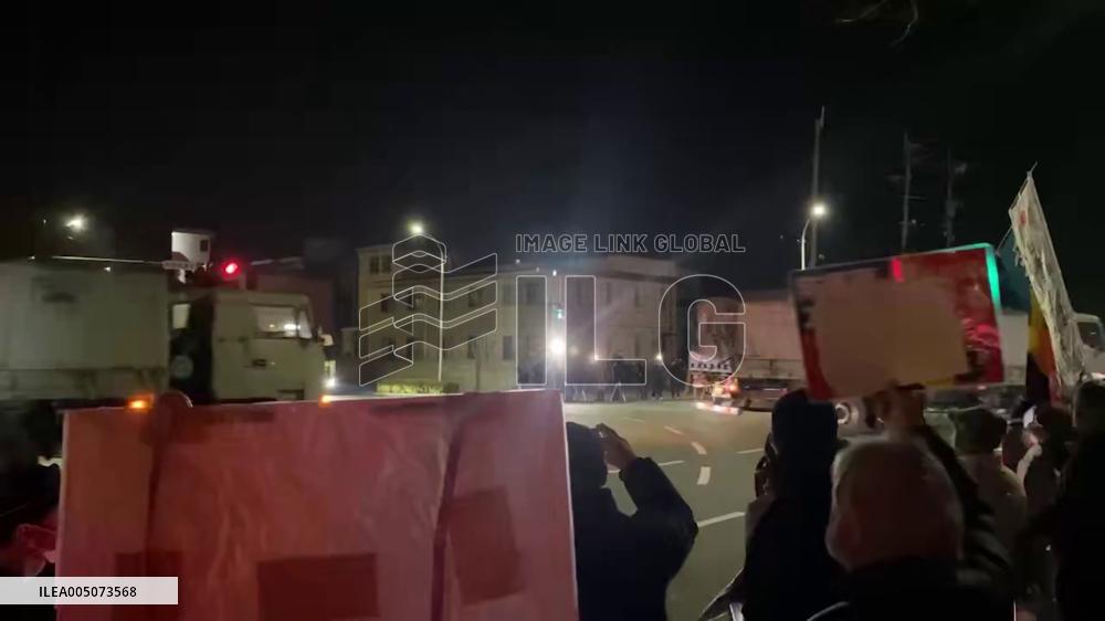 Japan: Residents Protest as Long-Range Missile Launcher Arrives at JGSDF Camp in Kumamoto 2