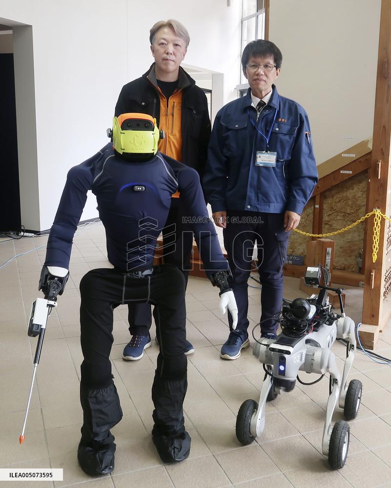 Humanoid and quadruped robots for disaster relief