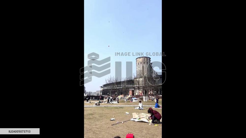 China: Whirlwind Sends Unsecured Tent Spinning Into Sky at Hangzhou Park