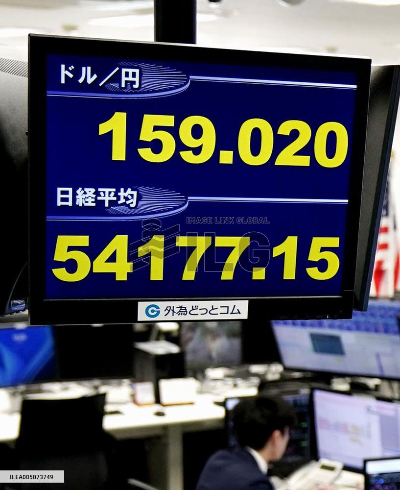 Dollar comes close to 160 yen