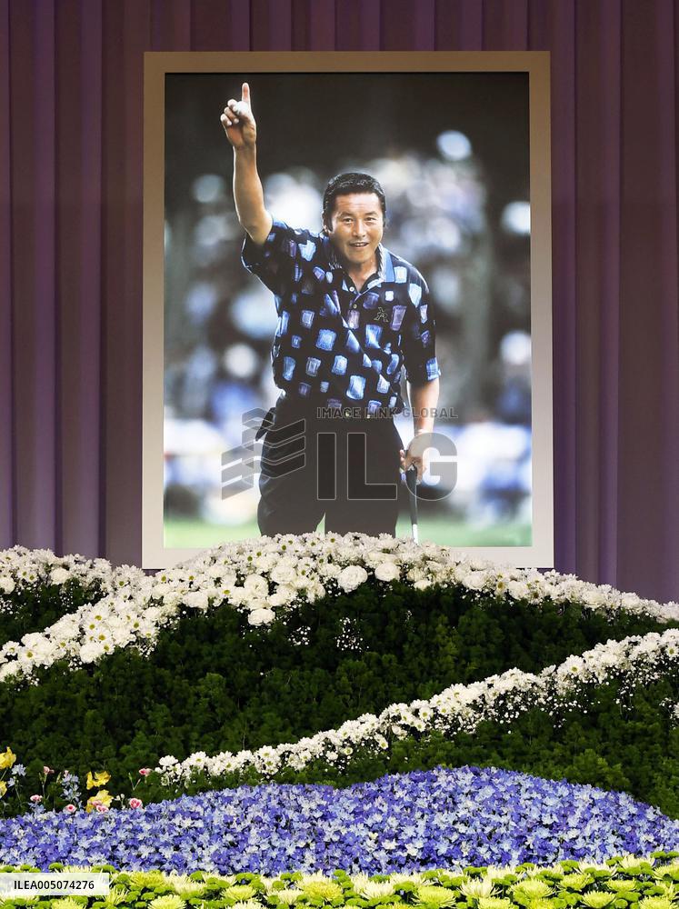 Memorial ceremony for Japanese golf legend Ozaki