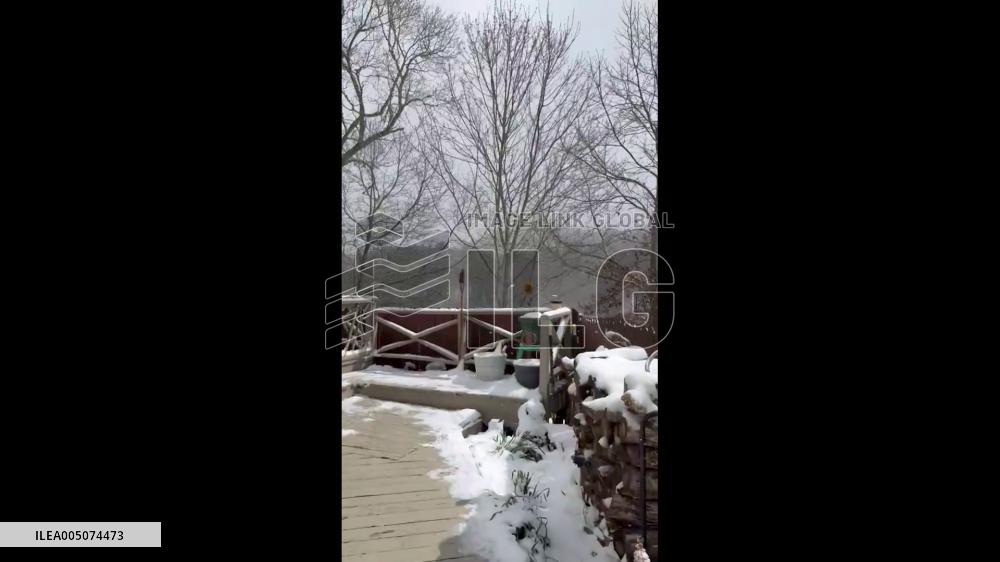 US: Snow Hits Western North Carolina on St. Patrick’s Day