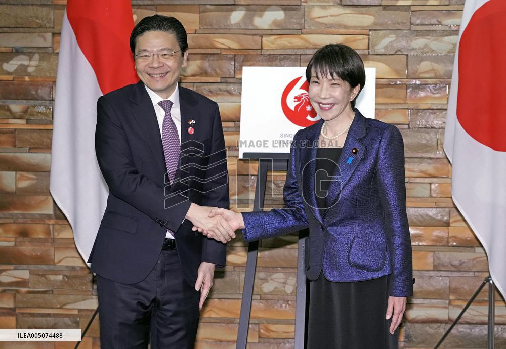 Japan PM Takaichi meets Singapore PM Wong