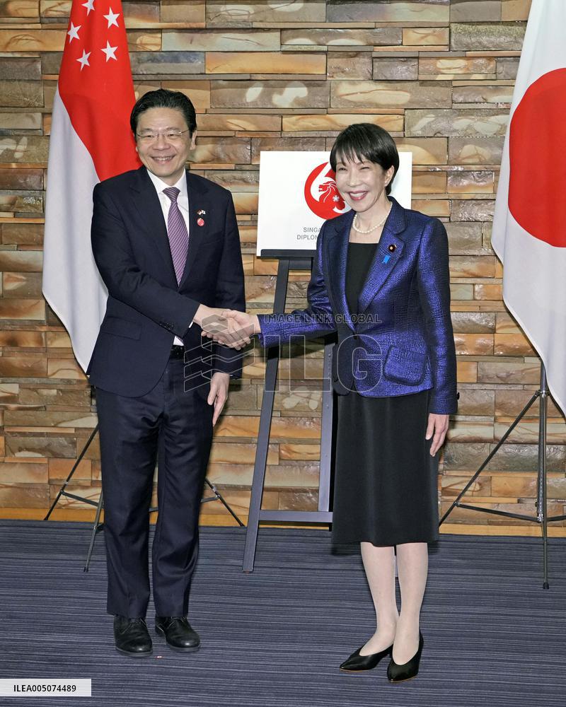 Japan PM Takaichi meets Singapore PM Wong