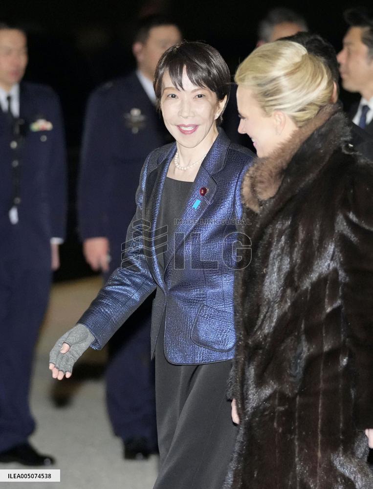 Japan PM Takaichi arrives in U.S.