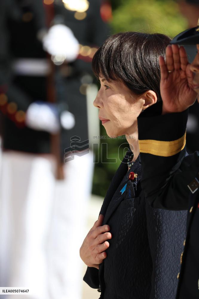 Japan PM Takaichi at Arlington cemetery