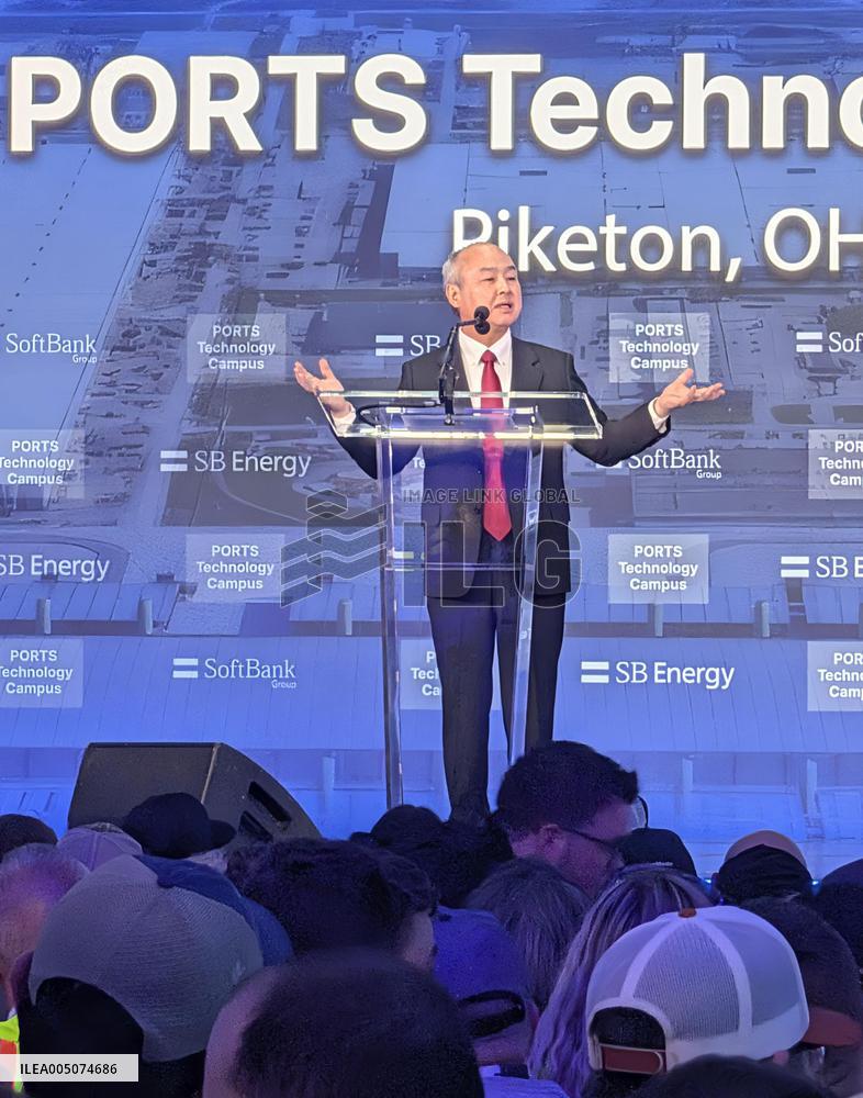 SoftBank Group Chairman Son in Ohio