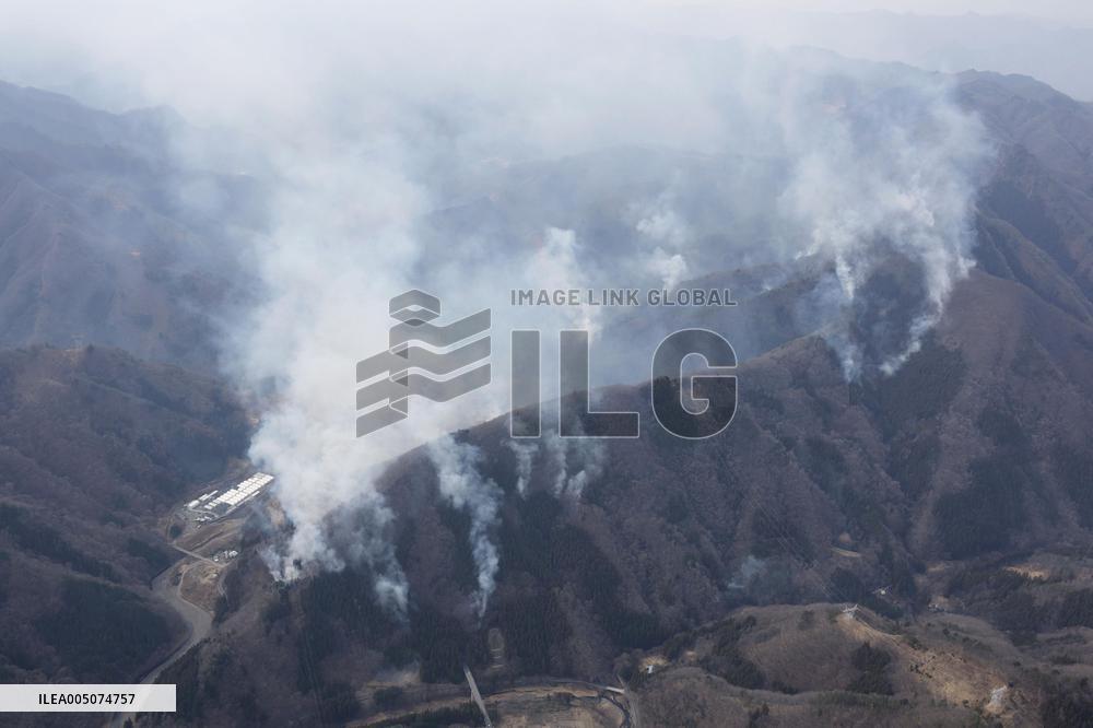 Wildfire in Gunma Pref.
