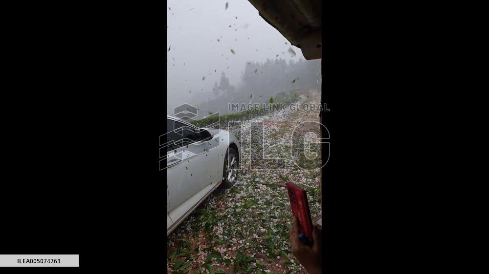 China: Giant Hailstones Pound Yunnan in Violent Storm