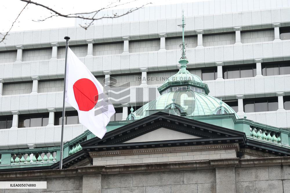 The exterior of the Bank of Japan