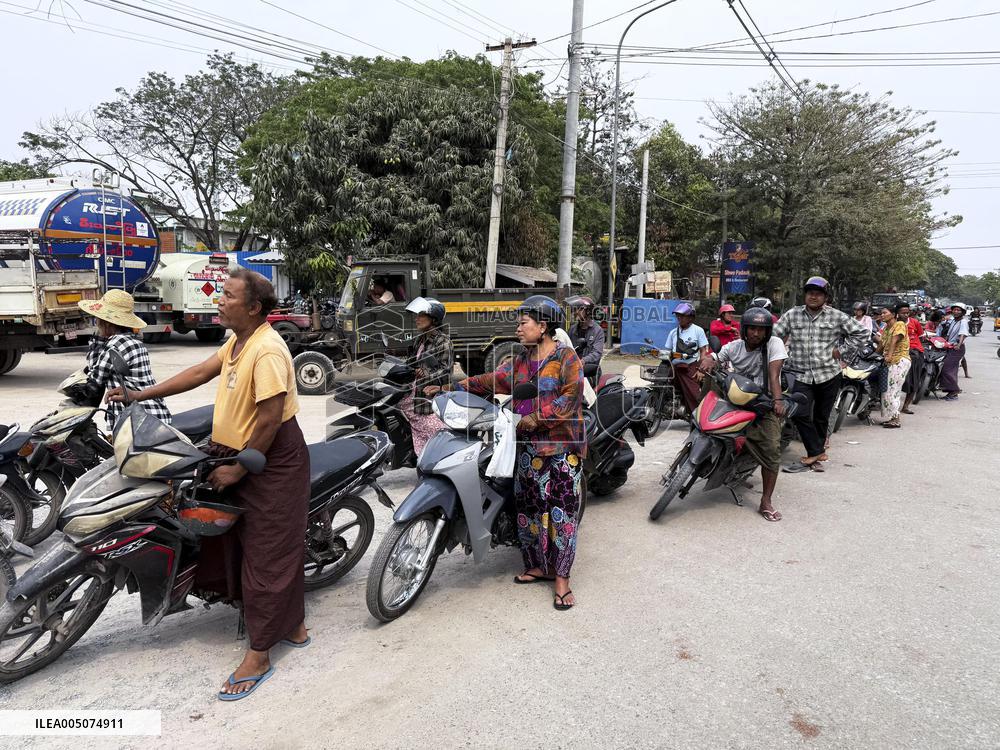 Gasoline shortage in Myanmar