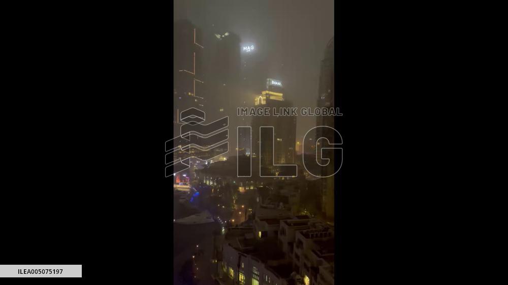 UAE: Powerful Storm Batters Emirates With Heavy Rain, Flooding and Lightning Overnight 3