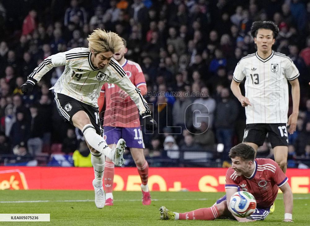 Football: Japan vs. Scotland