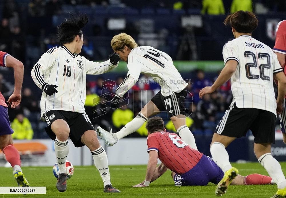 Football: Japan vs. Scotland