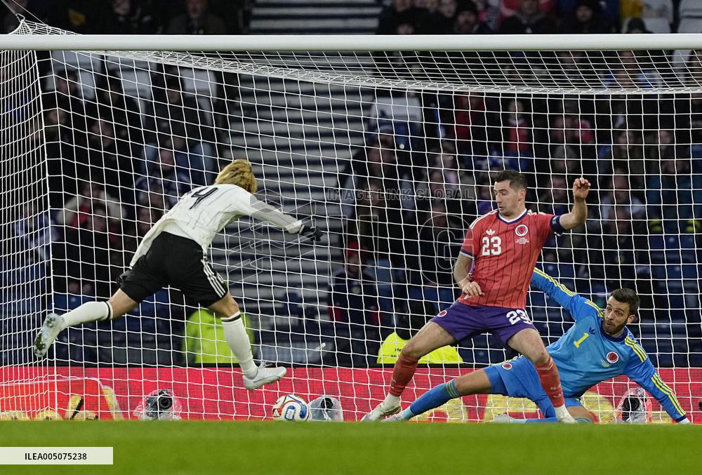 Football: Japan vs. Scotland