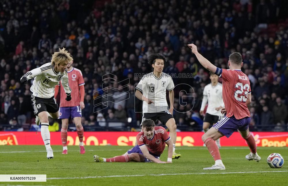 Football: Japan vs. Scotland
