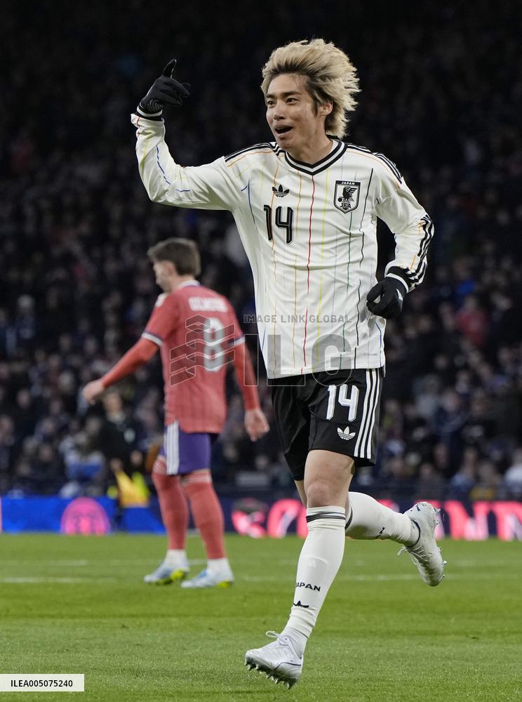 Football: Japan vs. Scotland
