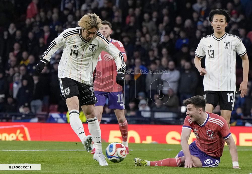 Football: Japan vs. Scotland