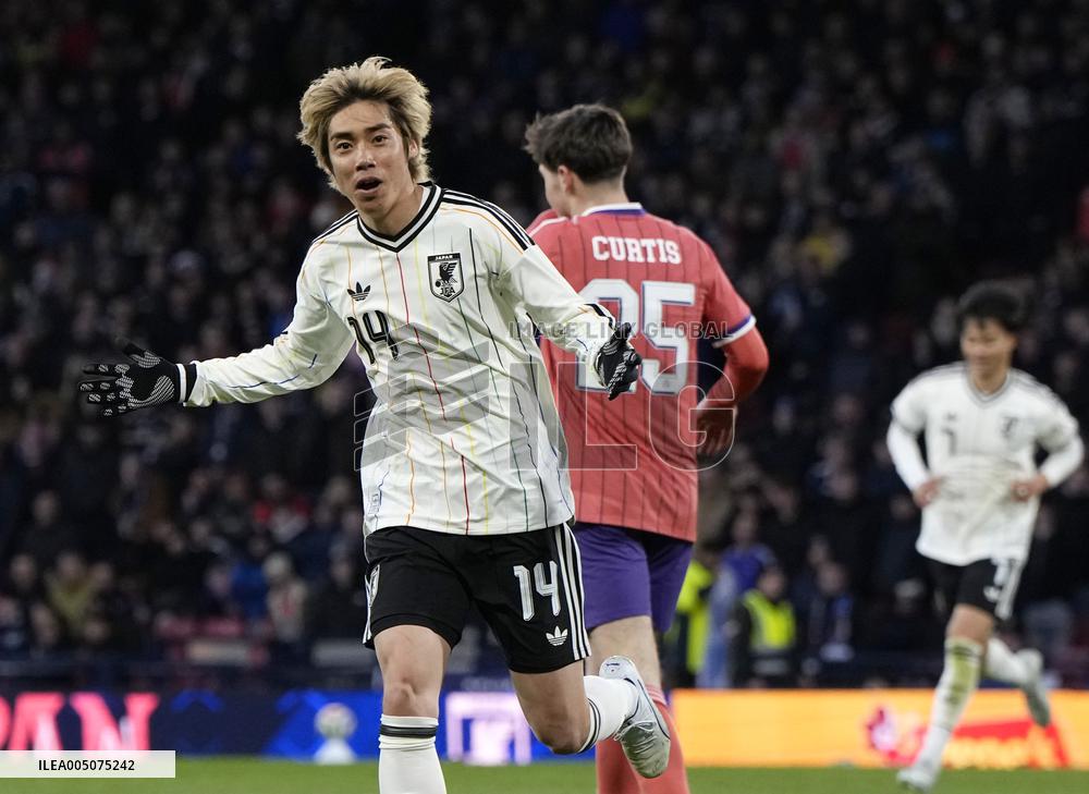 Football: Japan vs. Scotland