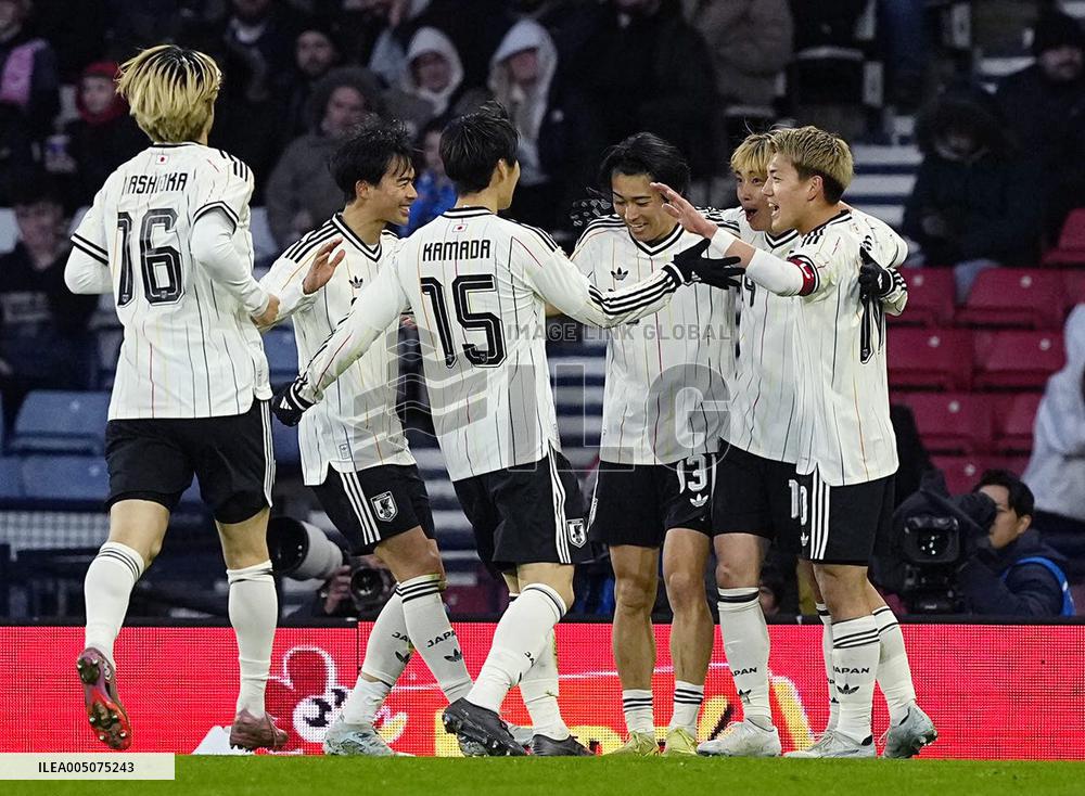 Football: Japan vs. Scotland