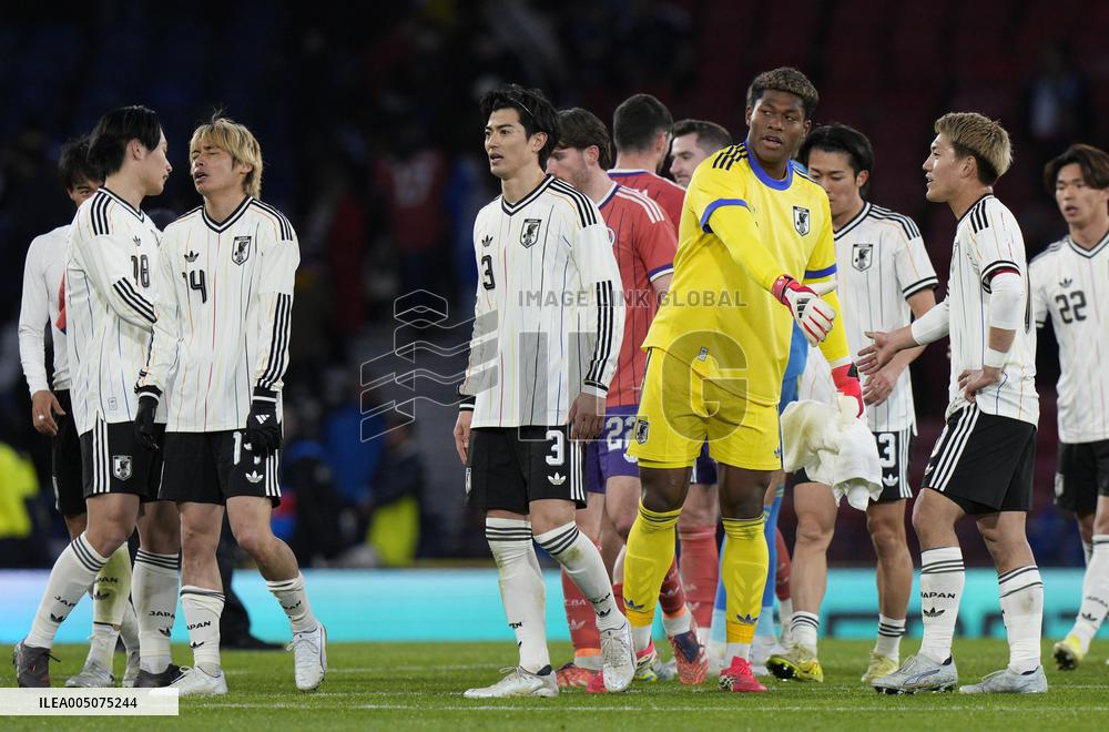 Football: Japan vs. Scotland
