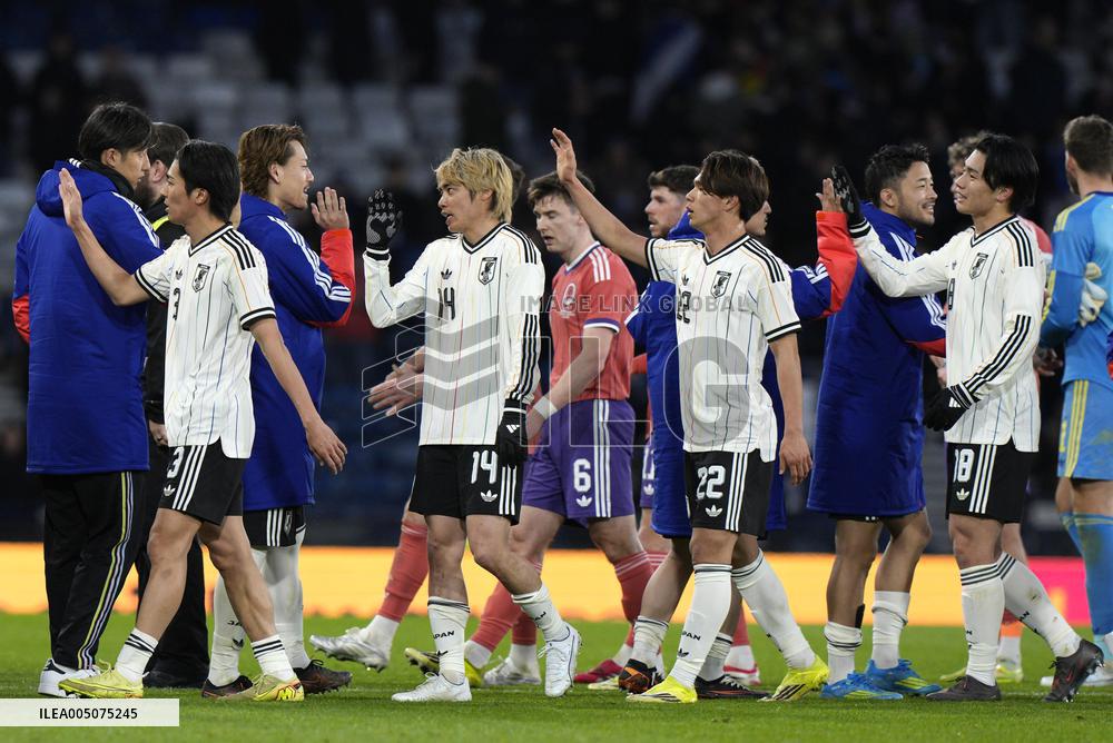 Football: Japan vs. Scotland