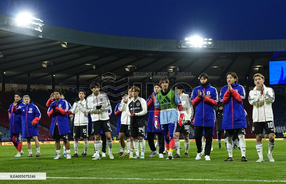 Football: Japan vs. Scotland