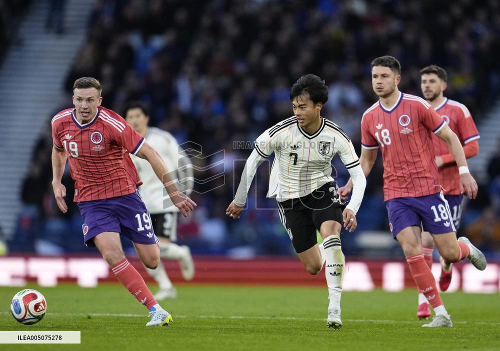 Football: Japan vs. Scotland