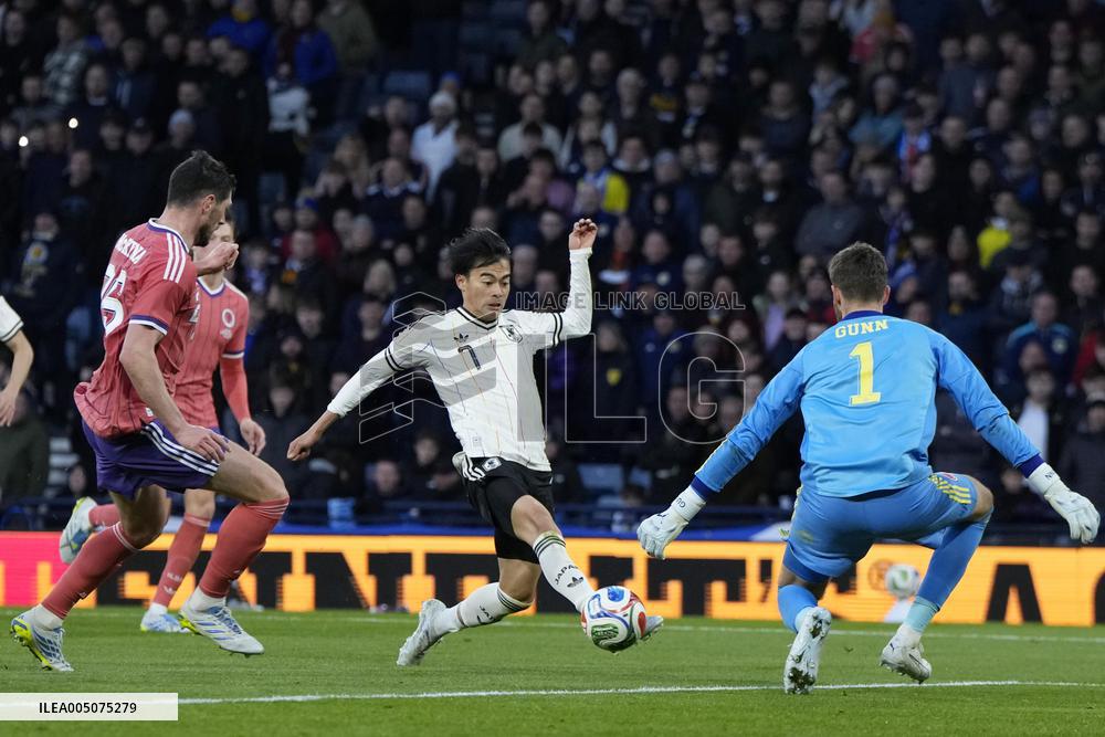 Football: Japan vs. Scotland