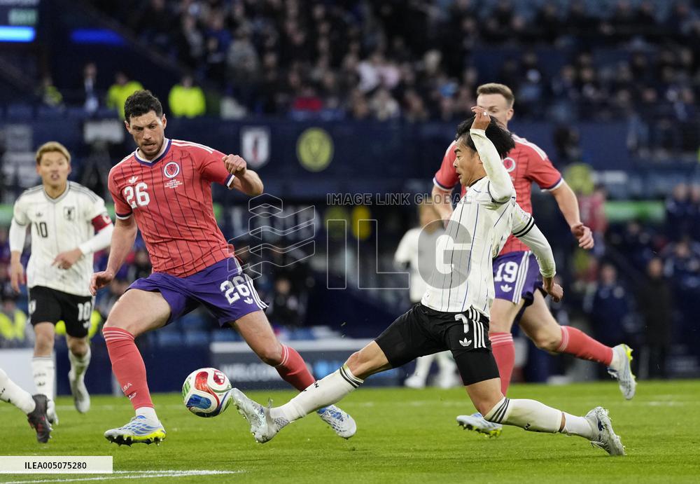 Football: Japan vs. Scotland