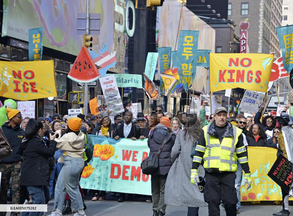 "No Kings" protest in New York