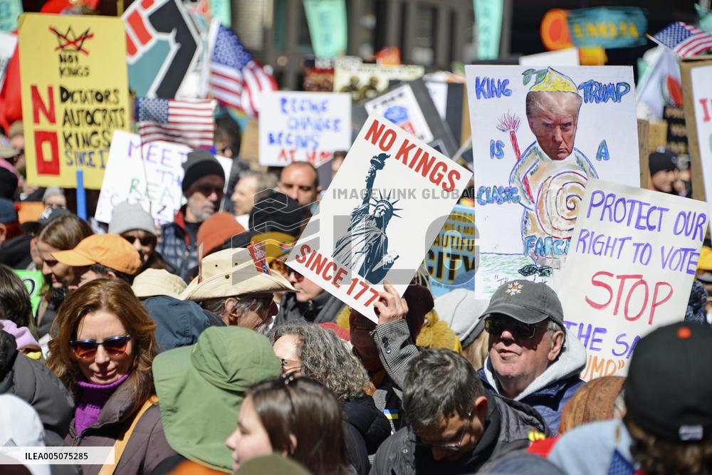 "No Kings" protest in New York