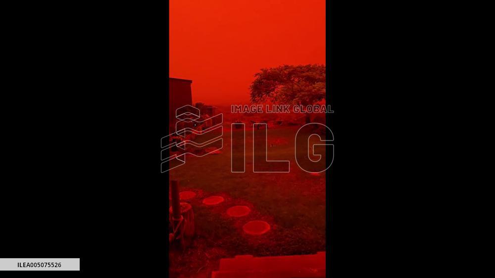 Australia: Cyclone Narelle Turns Skies Deep Red Over Western Australia’s Shark Bay