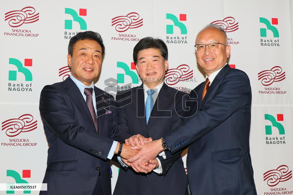 Shizuoka FG and Nagoya Bank to Merge; Press Conference