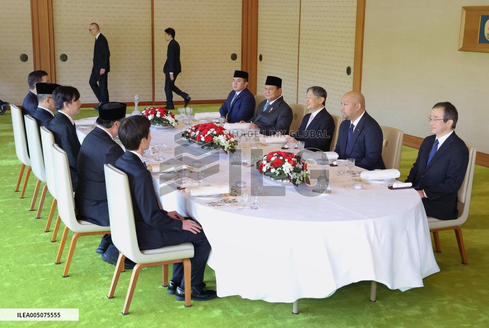 Emperor meets with Indonesian president