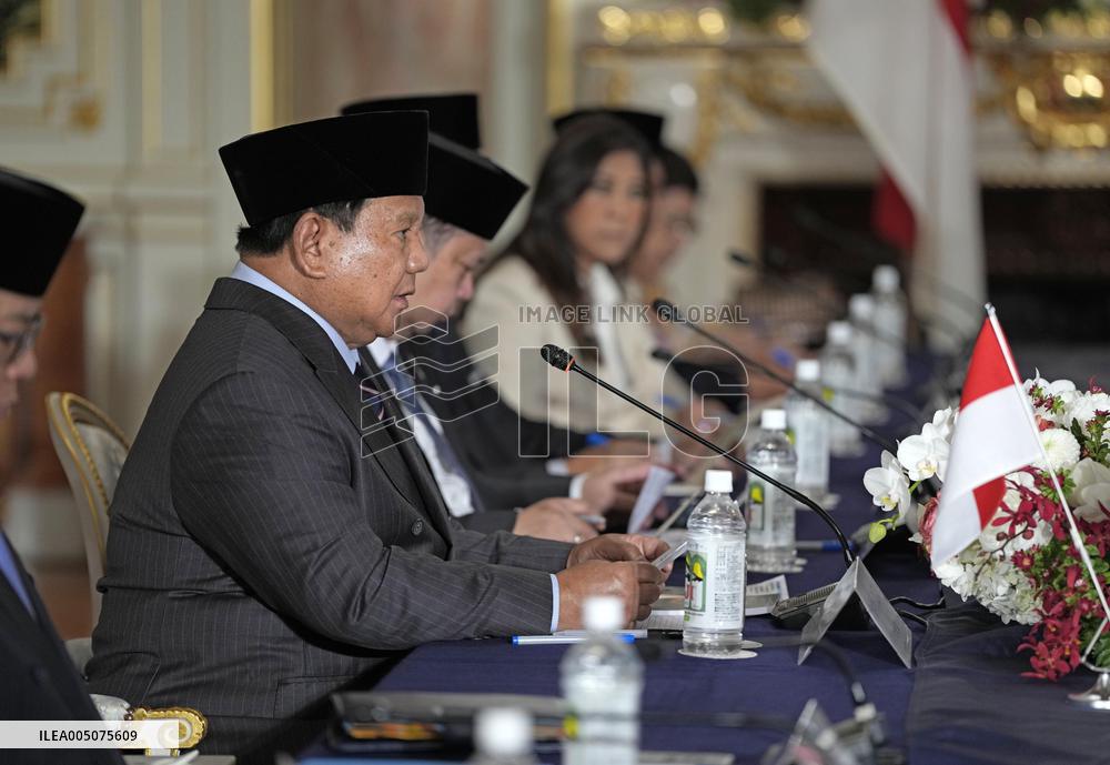 Japanese PM Takaichi, Indonesian President Prabowo