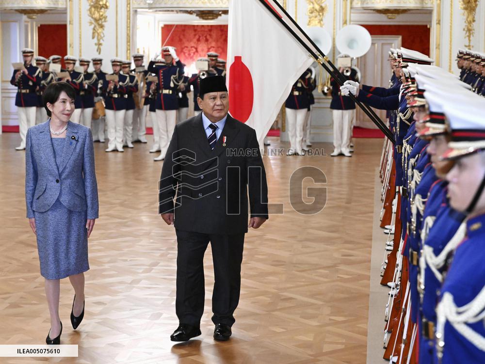 Japanese PM Takaichi, Indonesian President Prabowo