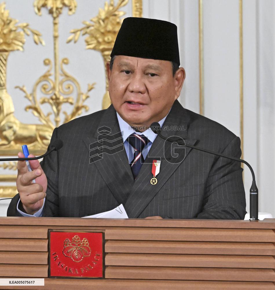 Japanese PM Takaichi and Indonesian President Prabowo