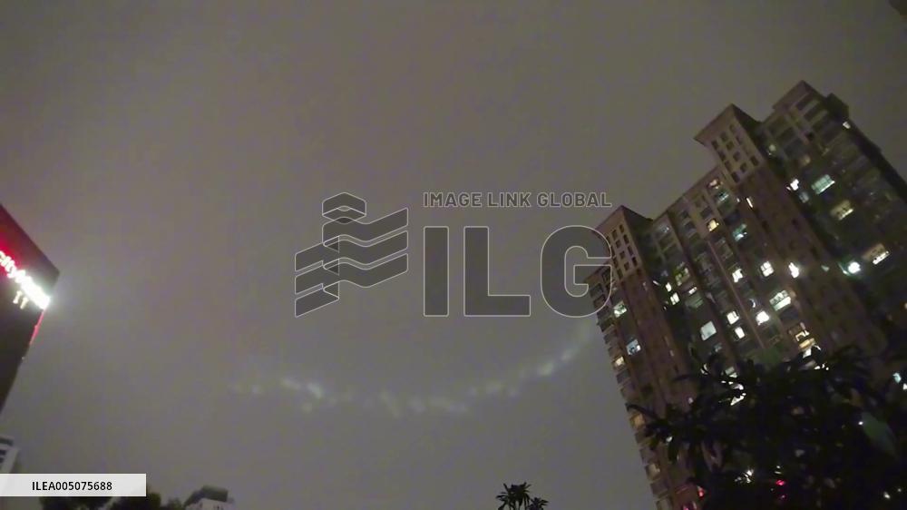 China: Mysterious Glowing Object Spotted Spinning in Circles Above Yichang