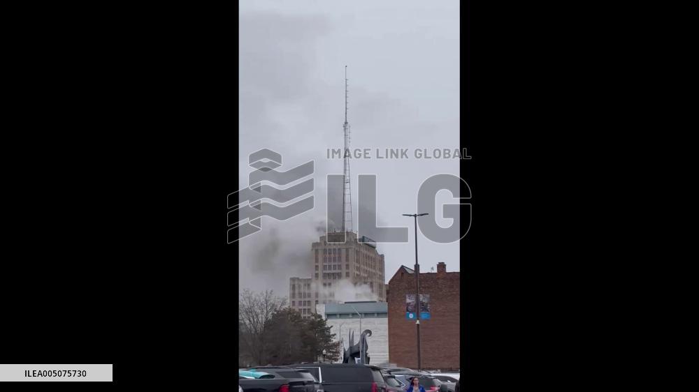 US: Fire Breaks Out at Historic Maccabees Building on Wayne State Campus in Detroit