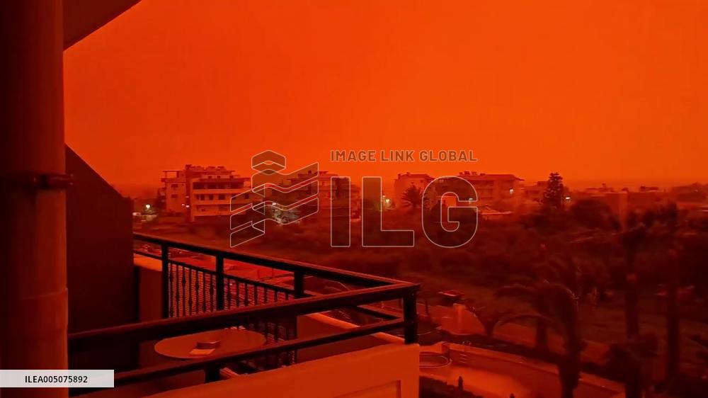 Greece: Saharan Dust Storm Turns Skies Red Over Crete 5