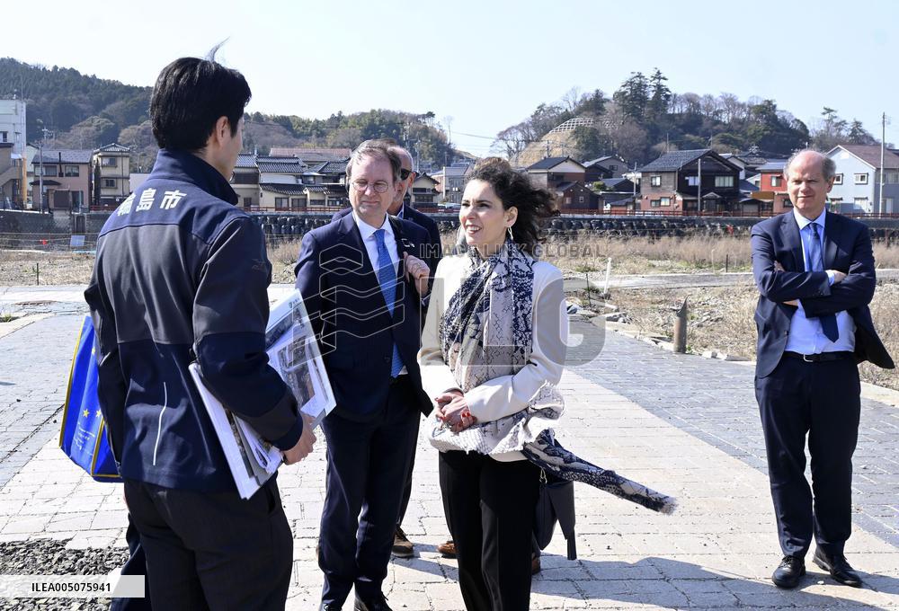 EU commissioner visits quake-hit Wajima in central Japan