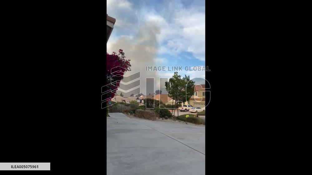 US: Fast-Moving Springs Fire Breaks Out in Riverside County, Prompting Evacuations