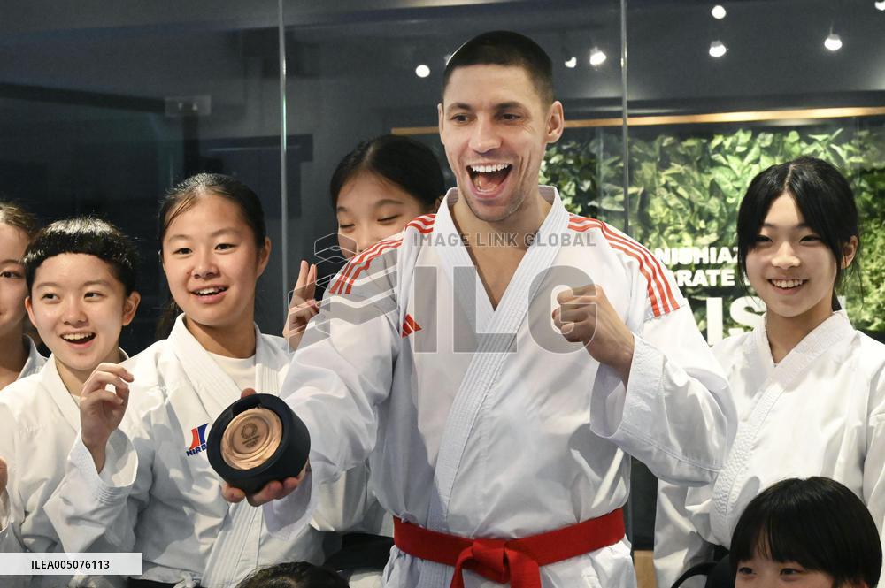 Ukraine karateka regains Tokyo Olympics bronze medal